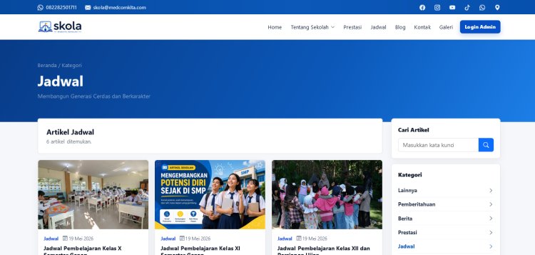 Website Sekolah Php Mysql Siap Pakai